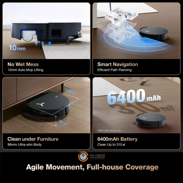 جارو رباتیک اکووکس Ecovacs Deebot X8 Pro Omni - تصویر 8