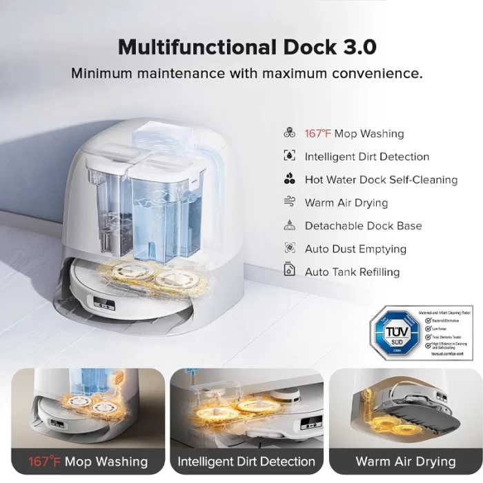 جارو رباتیک روبوراک Roborock Qrevo Curv - تصویر 7