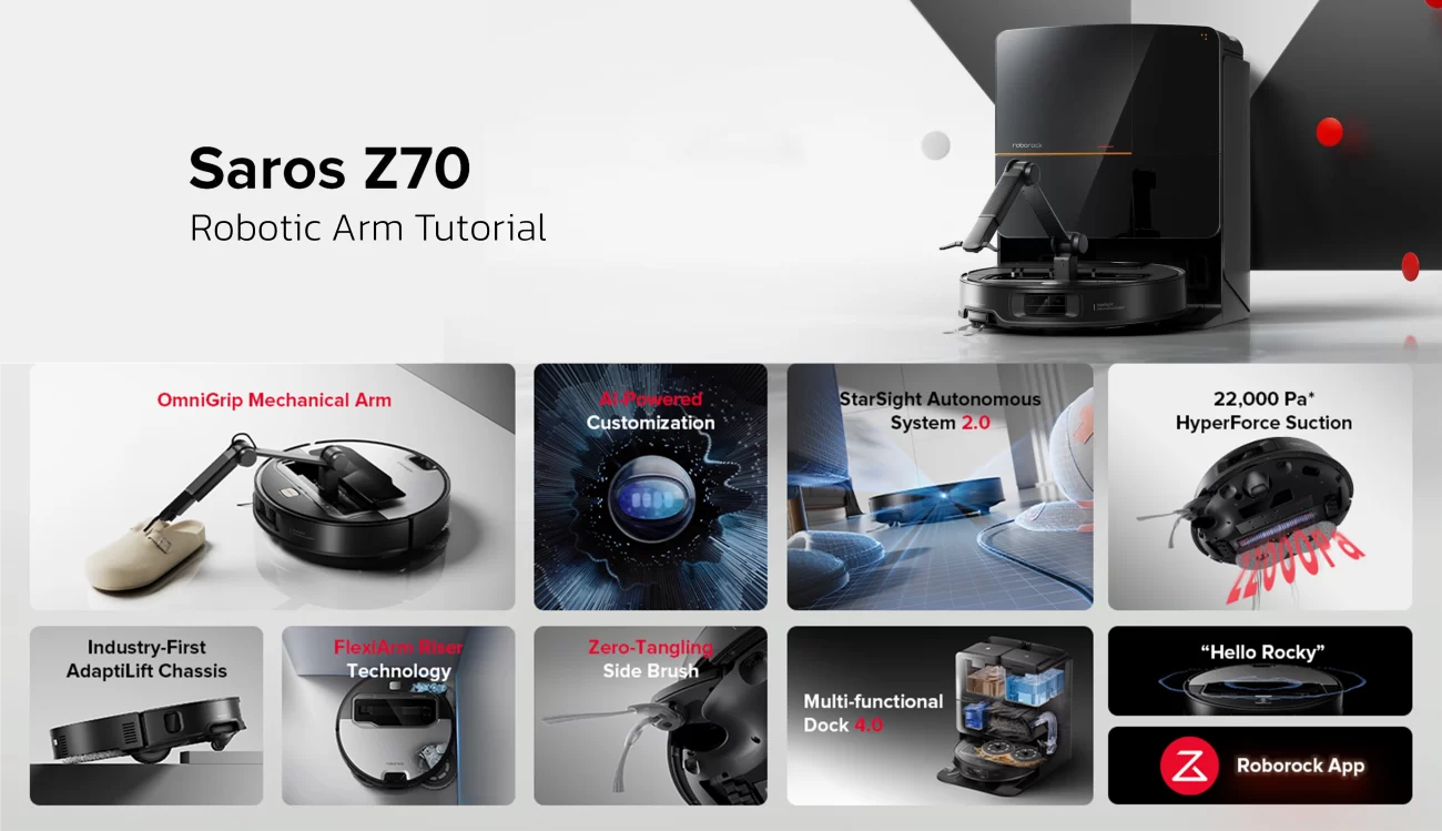 Robotic Roborock saros Z70