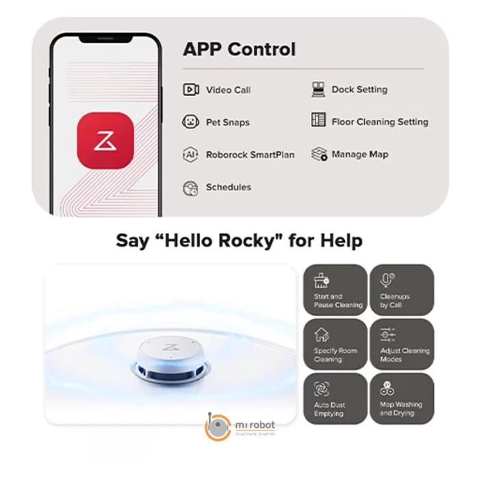 جارو رباتیک روبوراک Roborock Qrevo Curv 2 Pro - تصویر 3