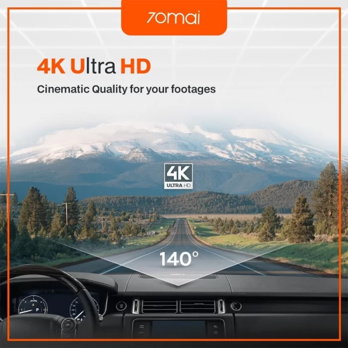 دوربین خودرو شیائومی 70mai Dash Cam A800S 4K + دوربین عقب RC06 - تصویر 10