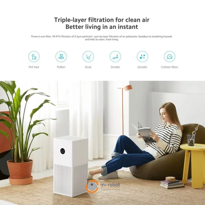 دستگاه تصفیه هوا شیائومی Mi Air Purifier 4 Lite - تصویر 5