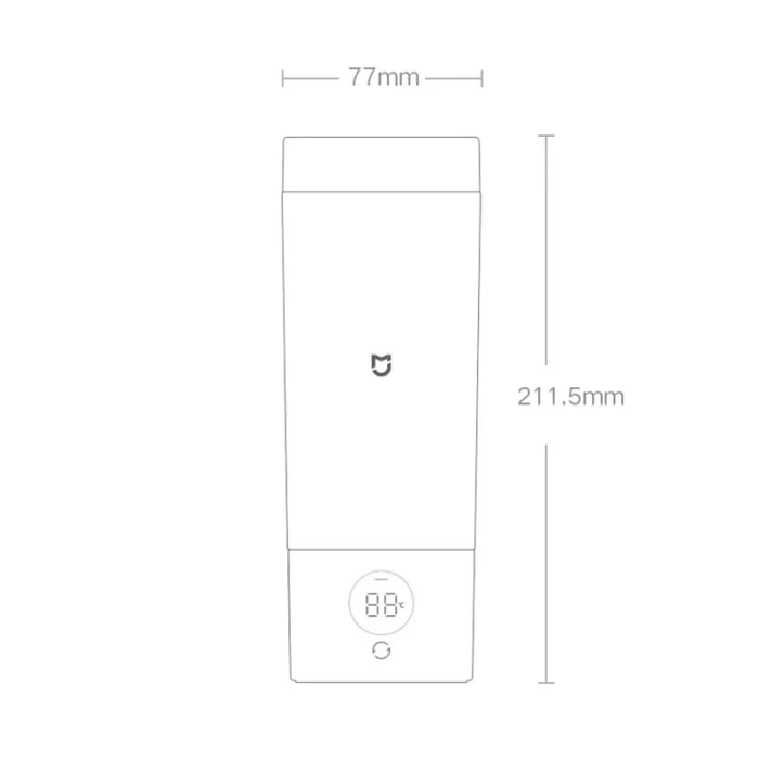 فلاسک برقی قابل حمل شیائومی Xiaomi Mijia Portable Electric Cup 2 - تصویر 3