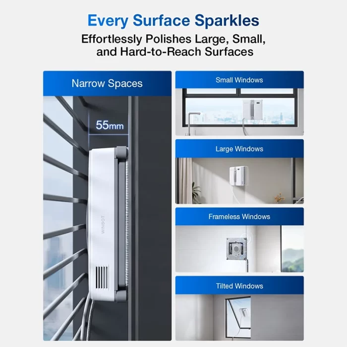 ربات شیشه‌شوی هوشمند WINBOT MINI | Ecovacs - تصویر 5