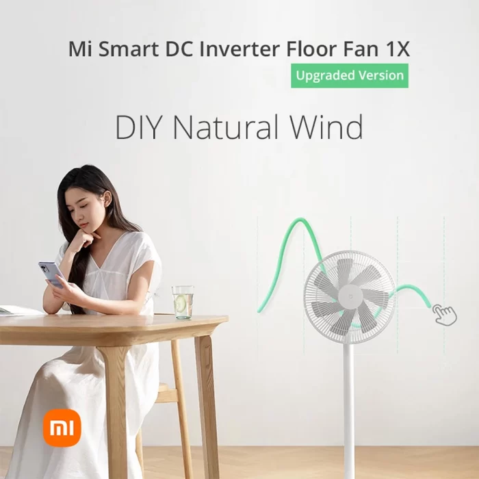 پنکه ایستاده شیائومی طراحی مدرن و کم‌صدا