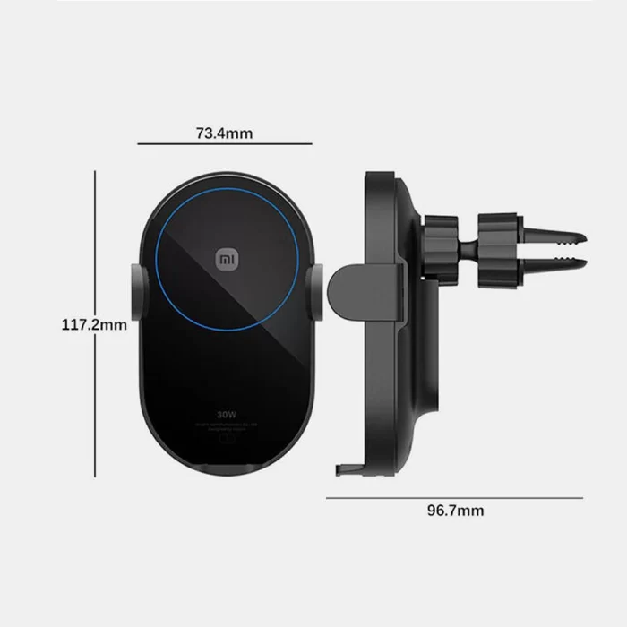 نصب شارژر بی‌سیم خودرو شیائومی W03ZM روی دریچه کولر