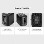 سینی خرده‌نان کشویی توستر شیائومی XMTSJ01FD برای نظافت آسان