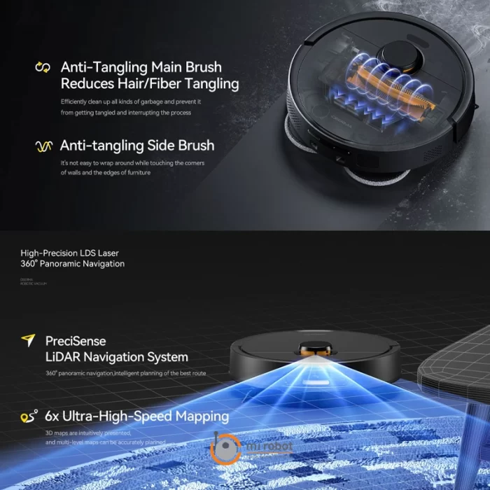 جارو رباتیک شیائومی Deerma X70 Smart Robot Vacuum Cleaner - تصویر 6