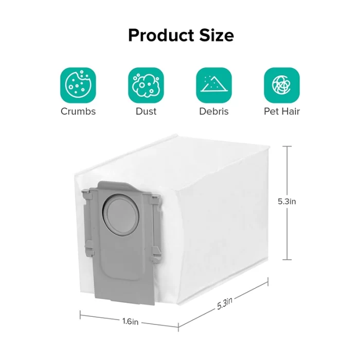 کیسه زباله جاروی رباتیک Roborock Q Revo Curv اورجینال