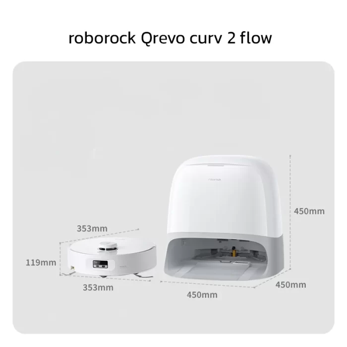 جارو رباتیک روبوراک Roborock Qrevo Curv 2 Flow - تصویر 3