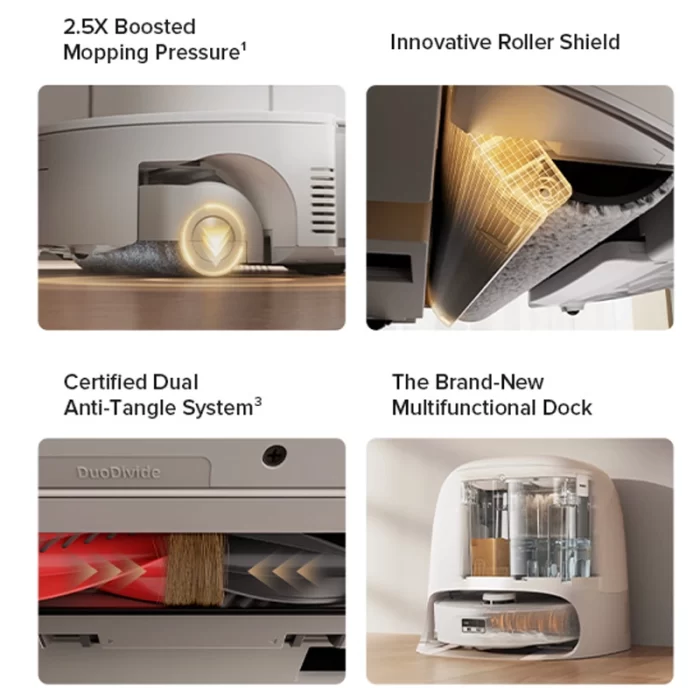 جارو رباتیک روبوراک Roborock Qrevo Curv 2 Flow - تصویر 7