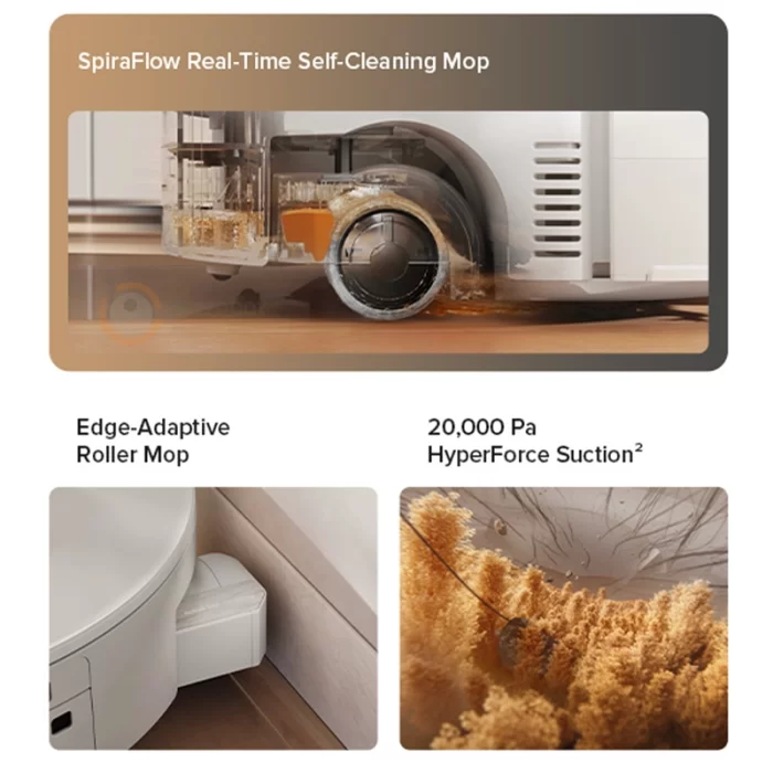 جارو رباتیک روبوراک Roborock Qrevo Curv 2 Flow - تصویر 8