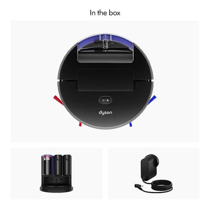 ایستگاه شارژ سیکلونی دایسون برای جارو رباتیک Dyson Spot+Scrub AI بدون نیاز به کیسه