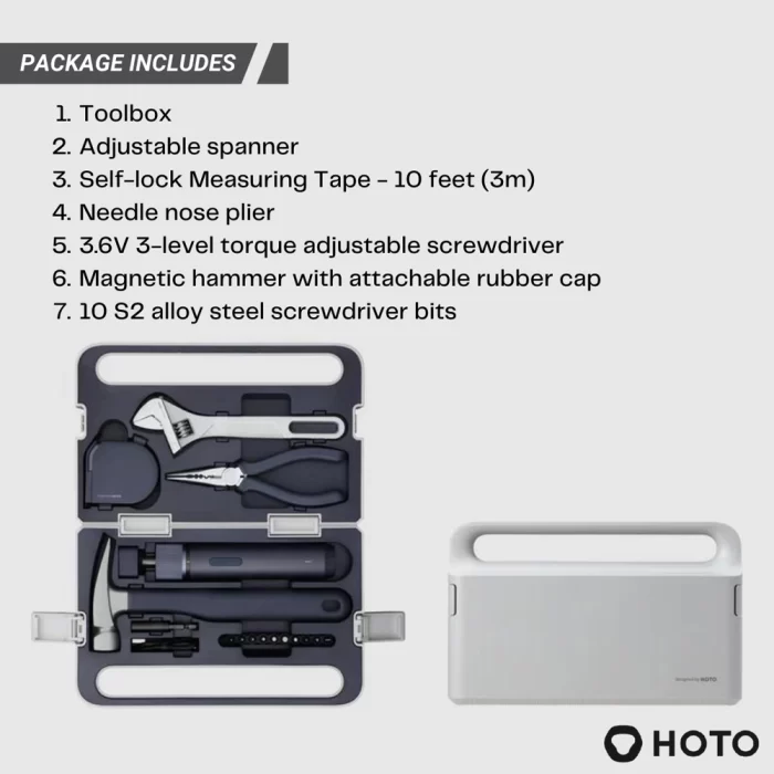 جعبه ابزار و پیچ گوشتی شارژی شیائومی HOTO QWDGJ001 - Image 5