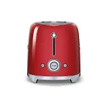 نمای نزدیک توستر SMEG TSF01RD رترو