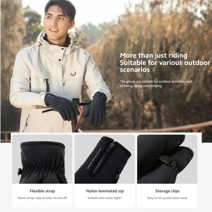 زیپ ضدآب دستکش Xiaomi Electric Scooter Riding Gloves