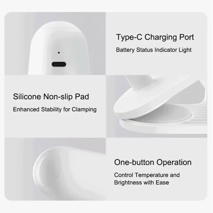 تنظیم زاویه 360 درجه چراغ مطالعه شیائومی MJTD05YL