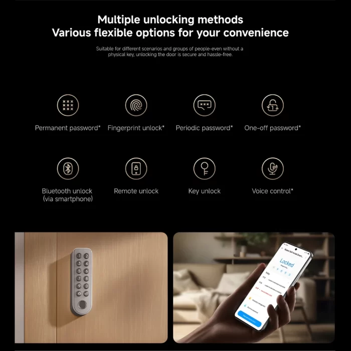 نصب قفل هوشمند شیائومی روی درب