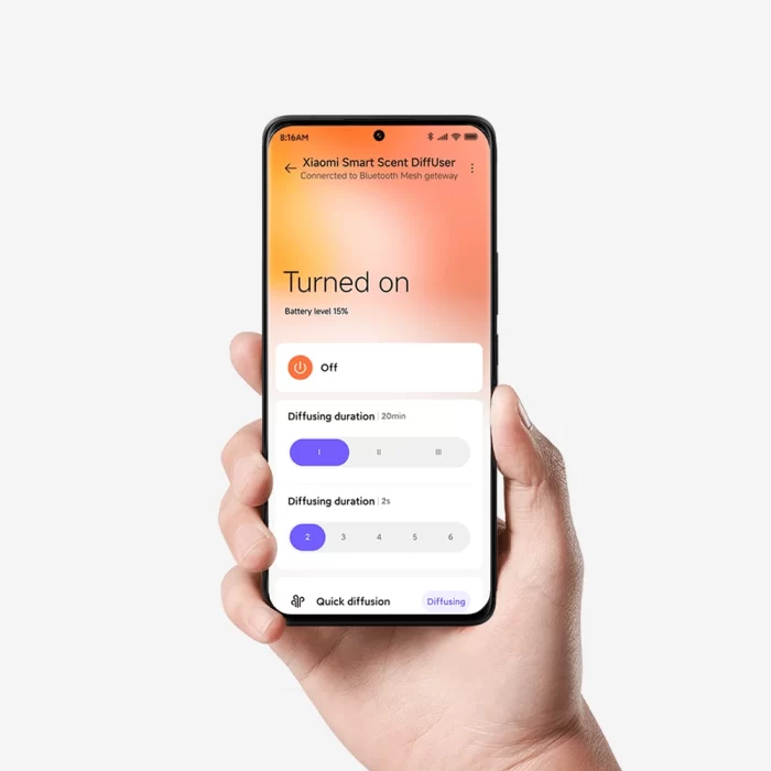 پخش رایحه هوشمند خوش‌بو کننده هوای شیائومی MJXFJ03XW با سنسور حرکت