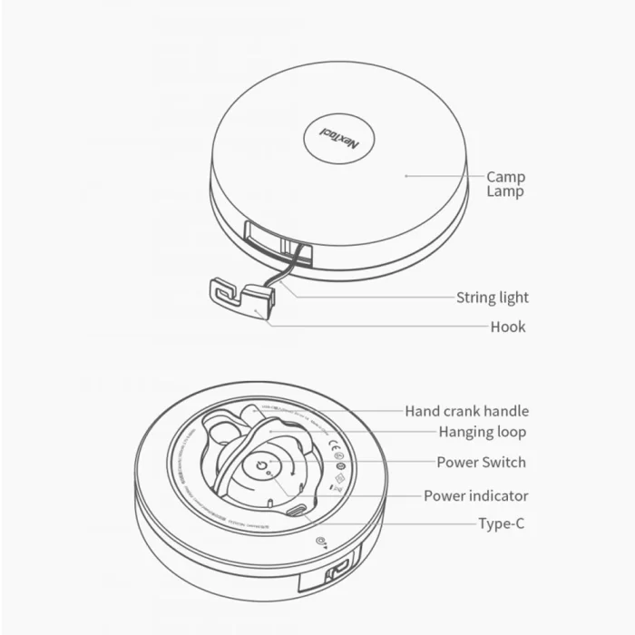 چراغ و ریسه کمپینگ شارژی شیائومی NexTool NE20233 - Image 10