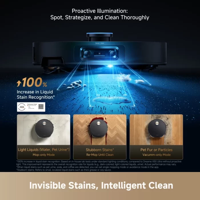 سیستم تی کشی با آب گرم در جارو رباتیک Dreame X60 Ultra