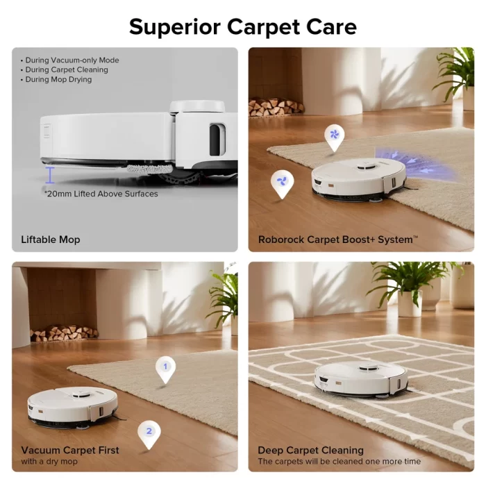 جارو رباتیک Roborock S8 Max Ultra مناسب فرش و سرامیک