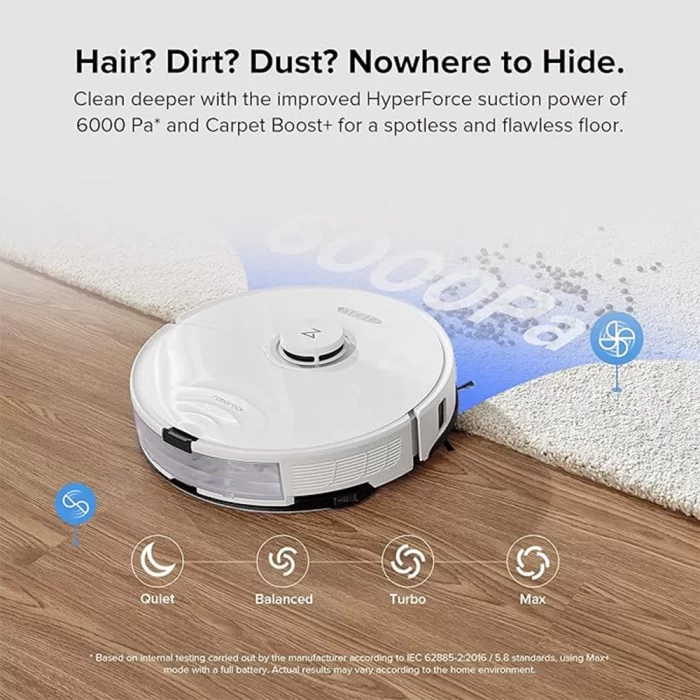 جارو رباتیک S8 با سیستم تی‌کشی VibraRise