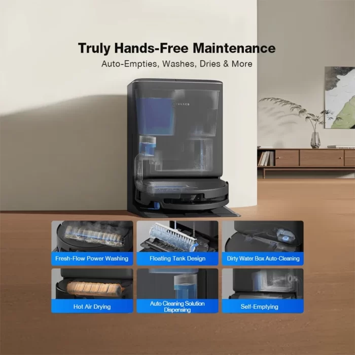 ایستگاه تخلیه و شستشوی خودکار OMNI جارو رباتیک DEEBOT T90 PRO