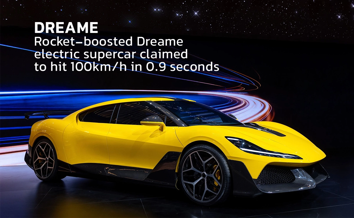 ابرخودروی الکتریکی Dreame Nebula Next 01 Jet Edition با شتاب ۰ تا ۱۰۰ در کمتر از یک ثانیه