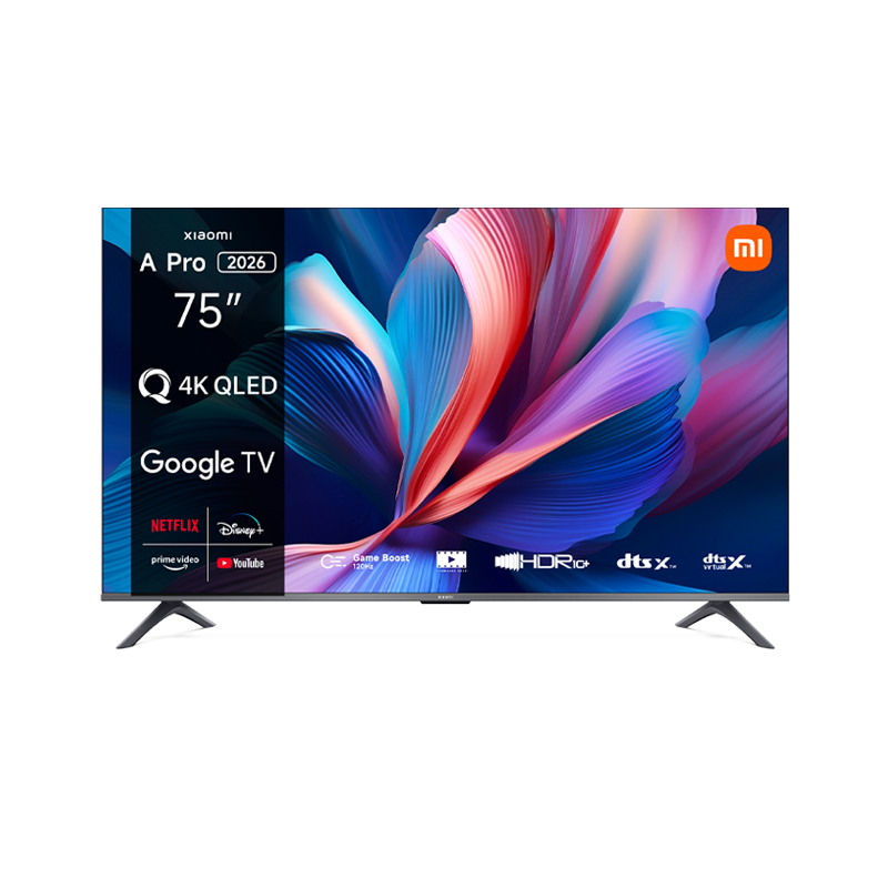 Xiaomi TV A Pro 75 2026 mirobot1 تلویزیون شیائومی Xiaomi TV A Pro 75 2026 نمای روبرو