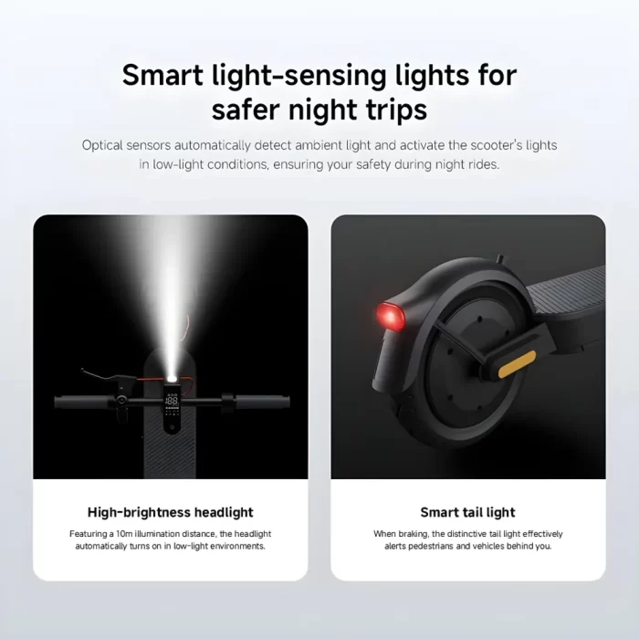ترمز کاسه‌ای و E-ABS اسکوتر برقی شیائومی Xiaomi Electric Scooter 5 Plus