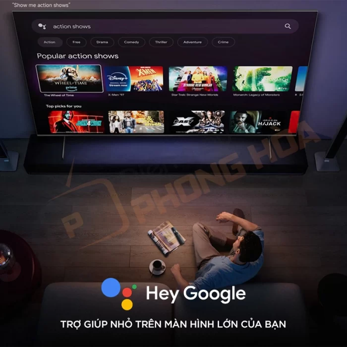 Google TV در Xiaomi TV Max 100