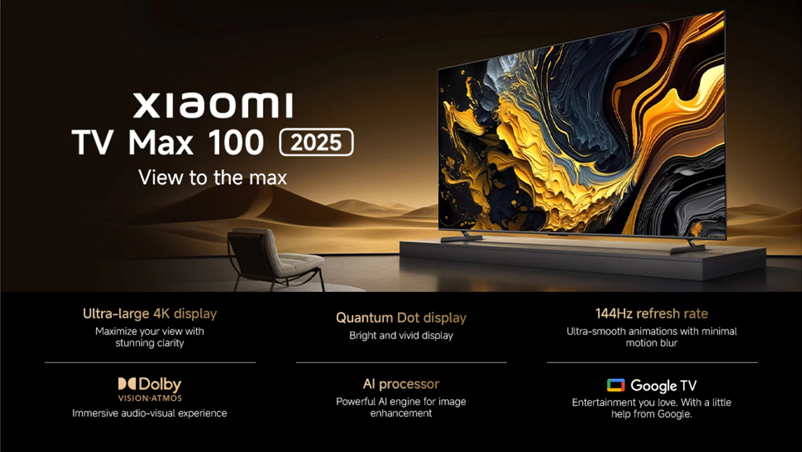 تلویزیون شیائومی 100 اینچ Xiaomi TV Max 100 2025