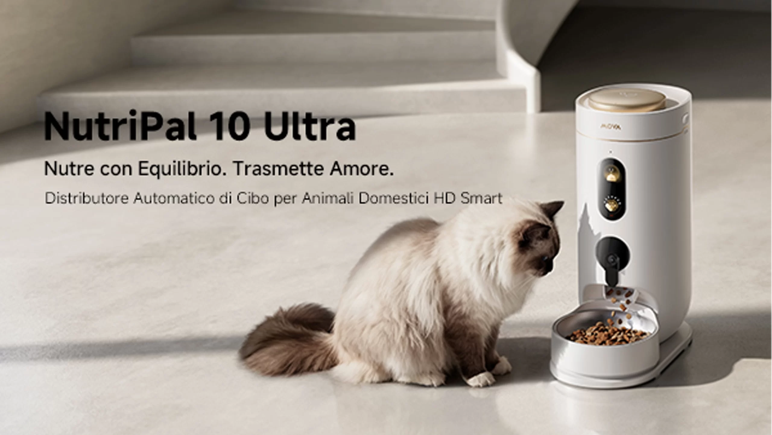 فیدر هوشمند حیوانات خانگی MOVA NutriPal 10 Ultra می روبوت