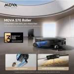 شستشوی خودکار تی با آب داغ ۱۰۰ درجه سانتی گراد در پایه MOVA S70 Ultra