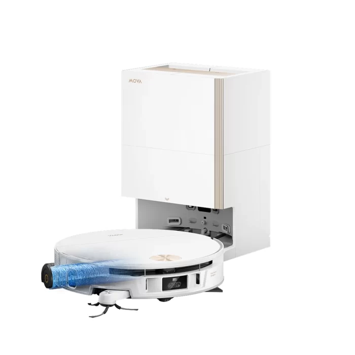 جارو رباتیک MOVA S70 Ultra به همراه ایستگاه تخلیه و شستشوی خودکار رنگ سفید در سایت می روبوت