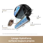 سیستم تی کشی HydroForce با آب جاری جارو رباتیک MOVA S70 Ultra
