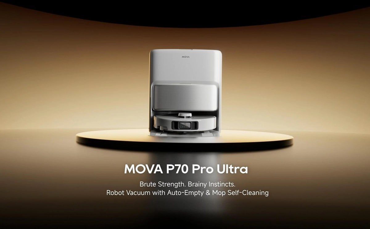 جارو رباتیک MOVA P70 Pro Ultra با مکش ۳۰۰۰۰ پاسکال و ایستگاه آب جوش