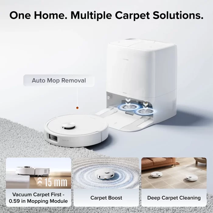 جارو رباتیک Roborock Qrevo 2 Pro به همراه ایستگاه تخلیه در می روبوت