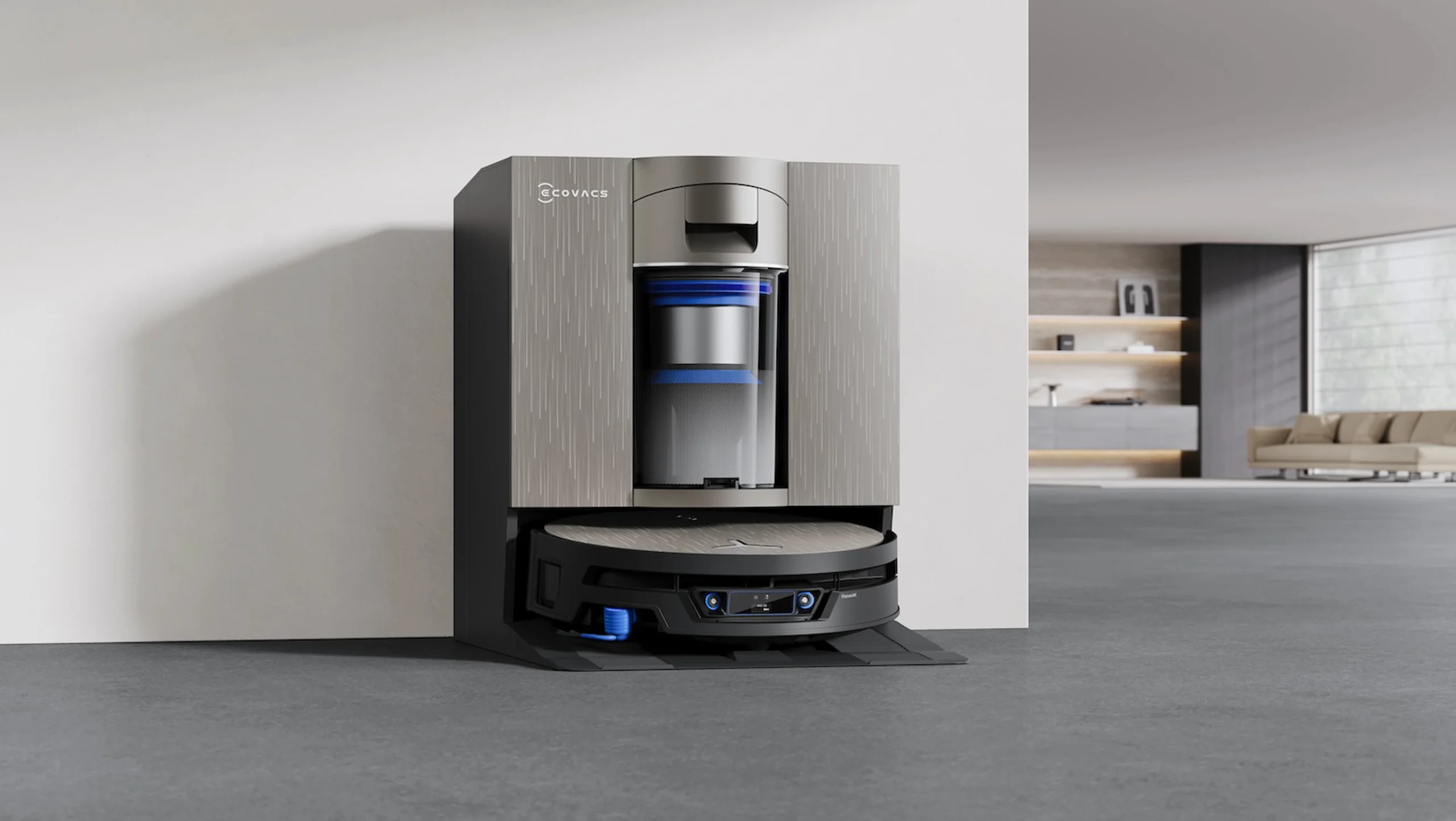 ایستگاه بدون کیسه OmniCyclone جارو رباتیک Ecovacs X12S