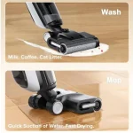نمای کامل جارو شارژی و زمینشوی ایربات مدل iClean H15