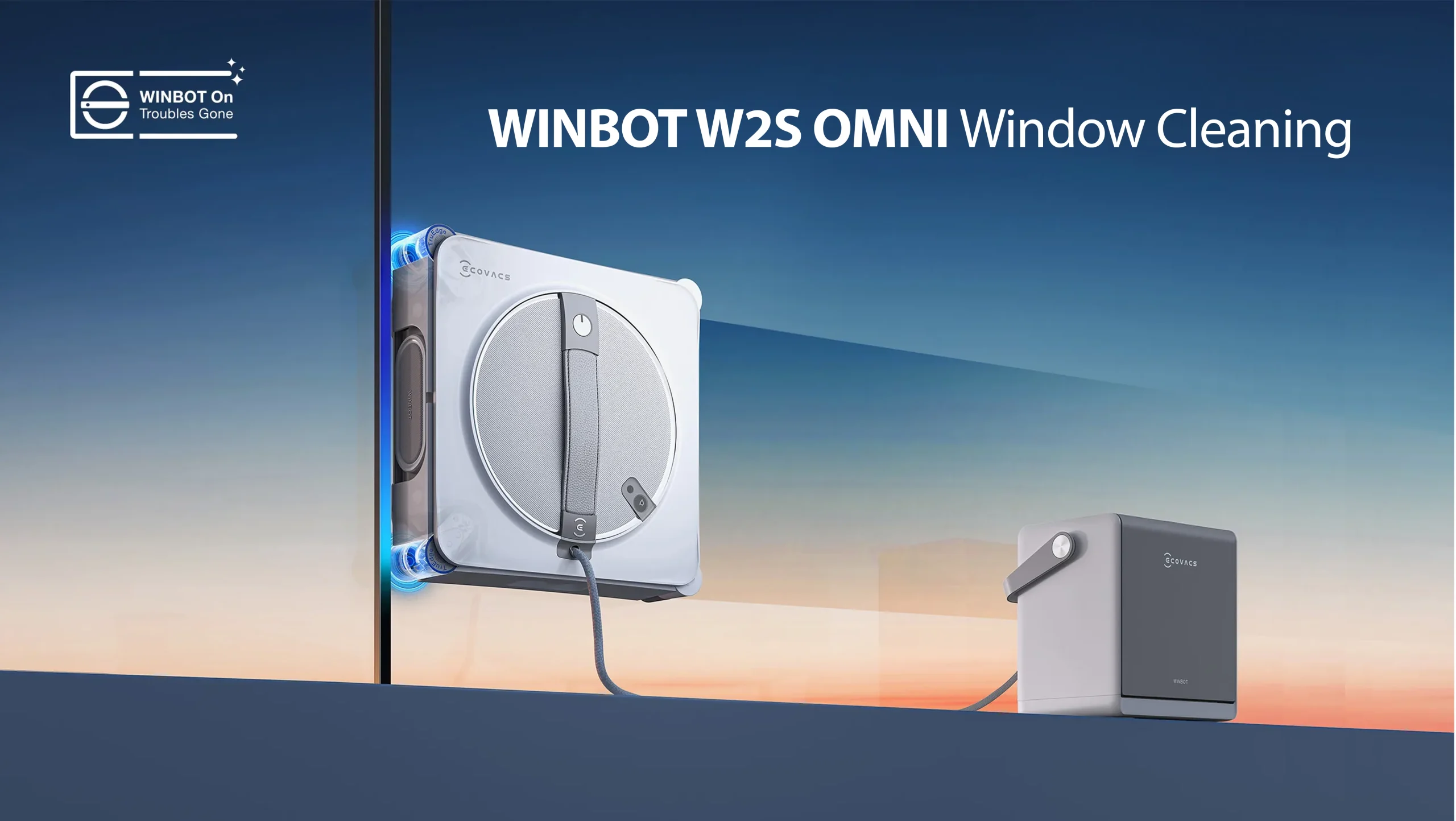 ربات شیشهشوی اکووکس ECOVACS WINBOT W2S PRO OMNI